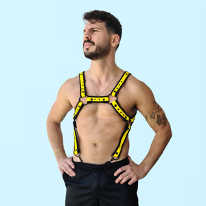 RUFUS - Radiant Rebel Buckle Gay yellow fluorescent Harness