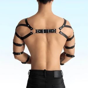 THOR - Arm and Shoulder Restraints Fashion Black Harness