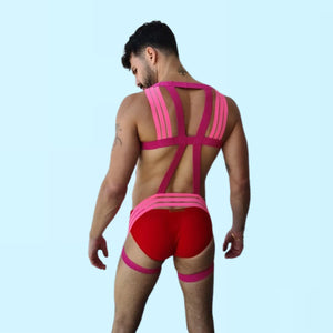 Triangular Body pink Fashion gay mens Harness