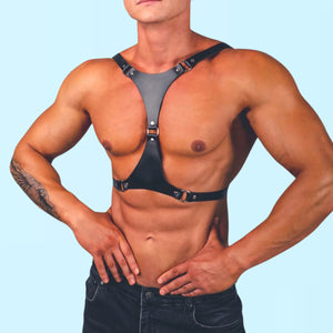 Crescent Leather Fashion gay Harness