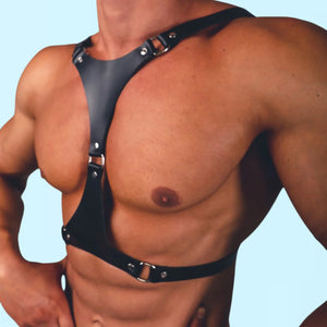 Crescent Leather Fashion gay Harness