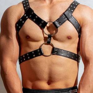 DESTROYER - Double Ring Chest mens Harness