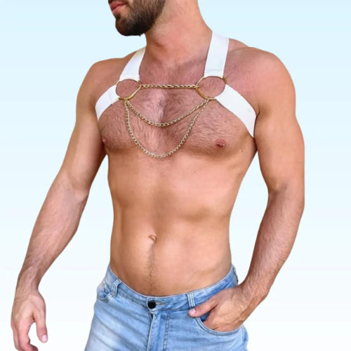 Triple-Golden-Chain-gay-white-Harness
