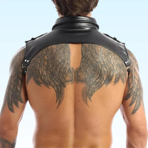 ALPHA - Collared Shirt-Style Leather Fashion Harness