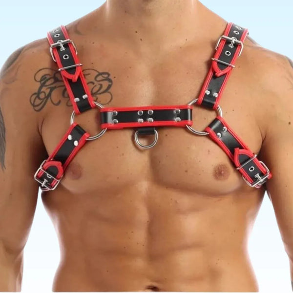 ROCCO - Red Bulldog Leather gay mens Harness