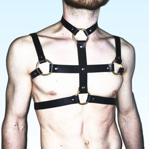 SLADE - Fearless Cross-Strap Leather Gay Harness