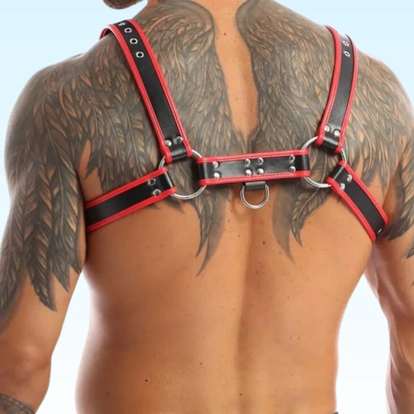 ROCCO - Red Bulldog Leather gay mens Harness