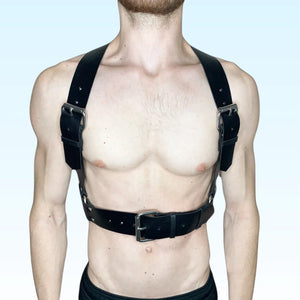 RYDER - Square Impact Leather Fashion Harness