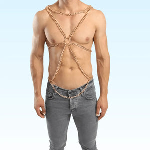 HERCULES - Gold Chain Body Fashion Harness
