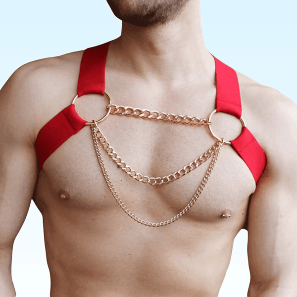 APOLLO - Triple Golden Chain Fashion Harness